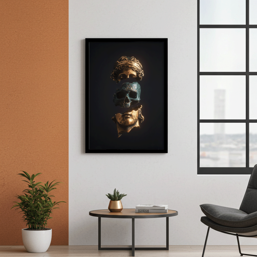 Memento Mori - Bronze Totenkopf