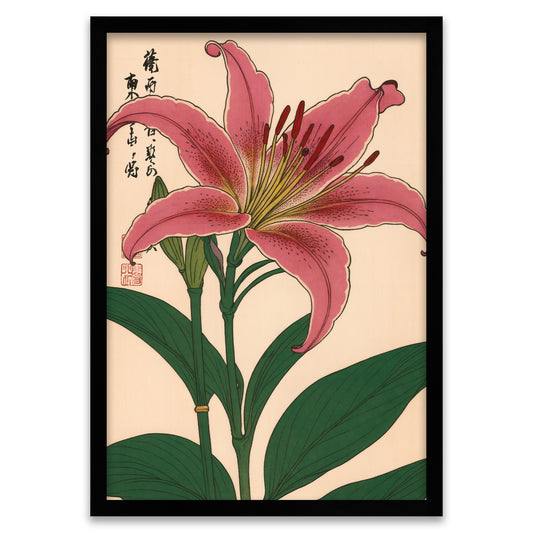 Japanische Blüte - Rosa Lilie