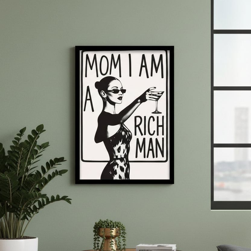 Iconic Quote - I Am A Rich Man