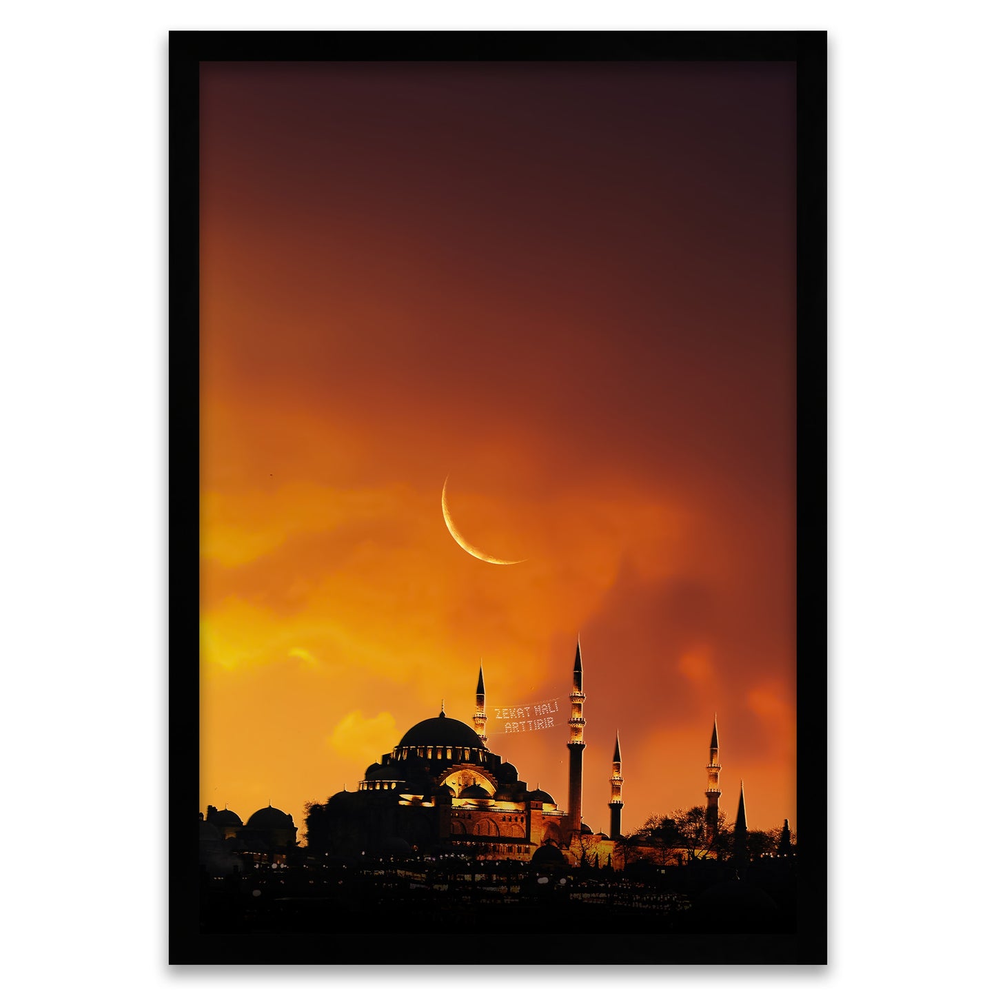Mystical Night - Mosque Silhouette