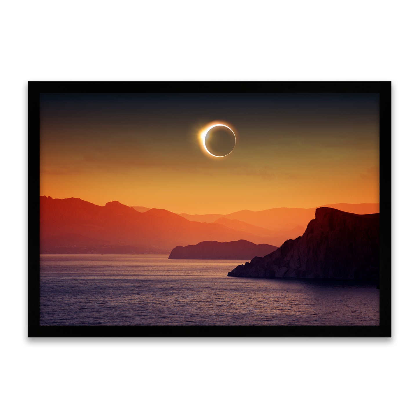Beautiful Apocalypse - Solar Eclipse Over the Sea