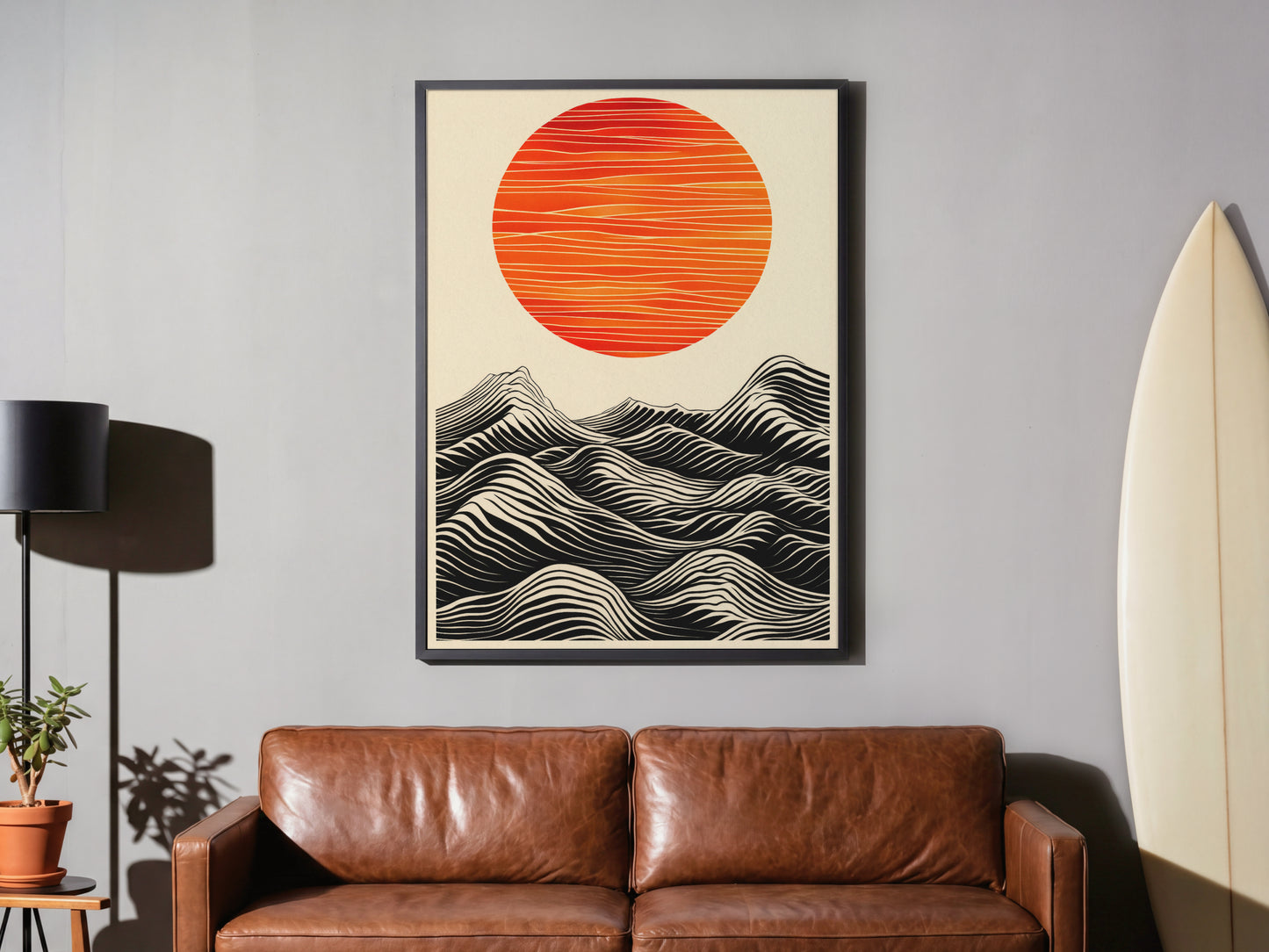 Wavy Horizon - Red Sun Motion