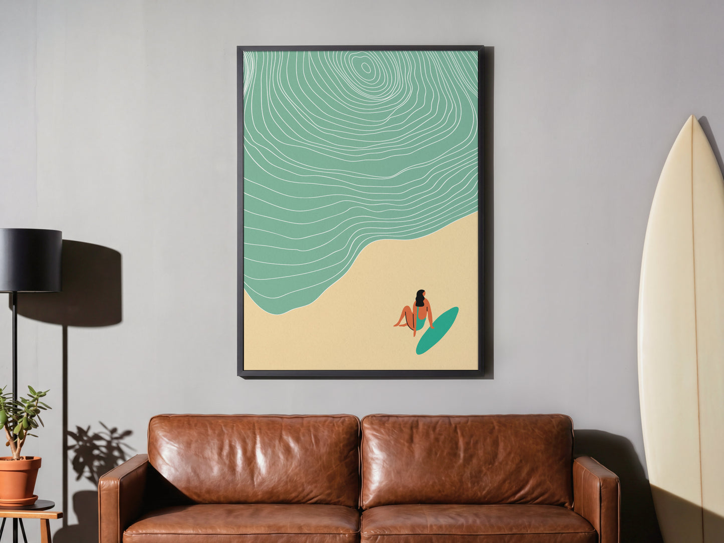 Waiting for the Wave - Surfer Girl