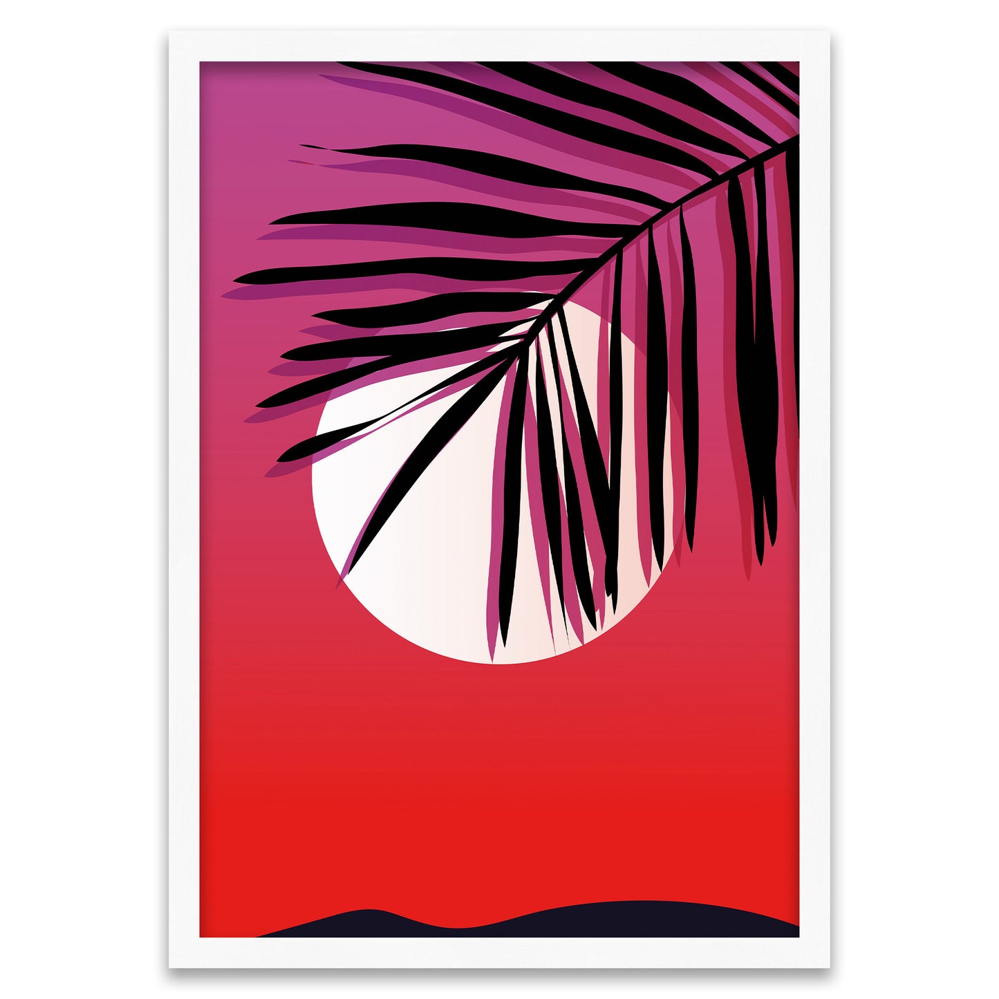 Schräge Palme - Synthwave-Ästhetik