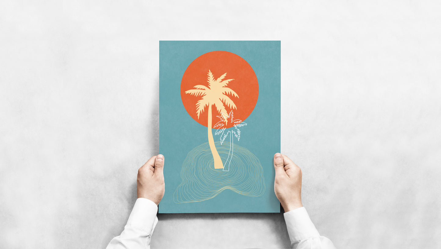 Orange Dream - Palm Sunset
