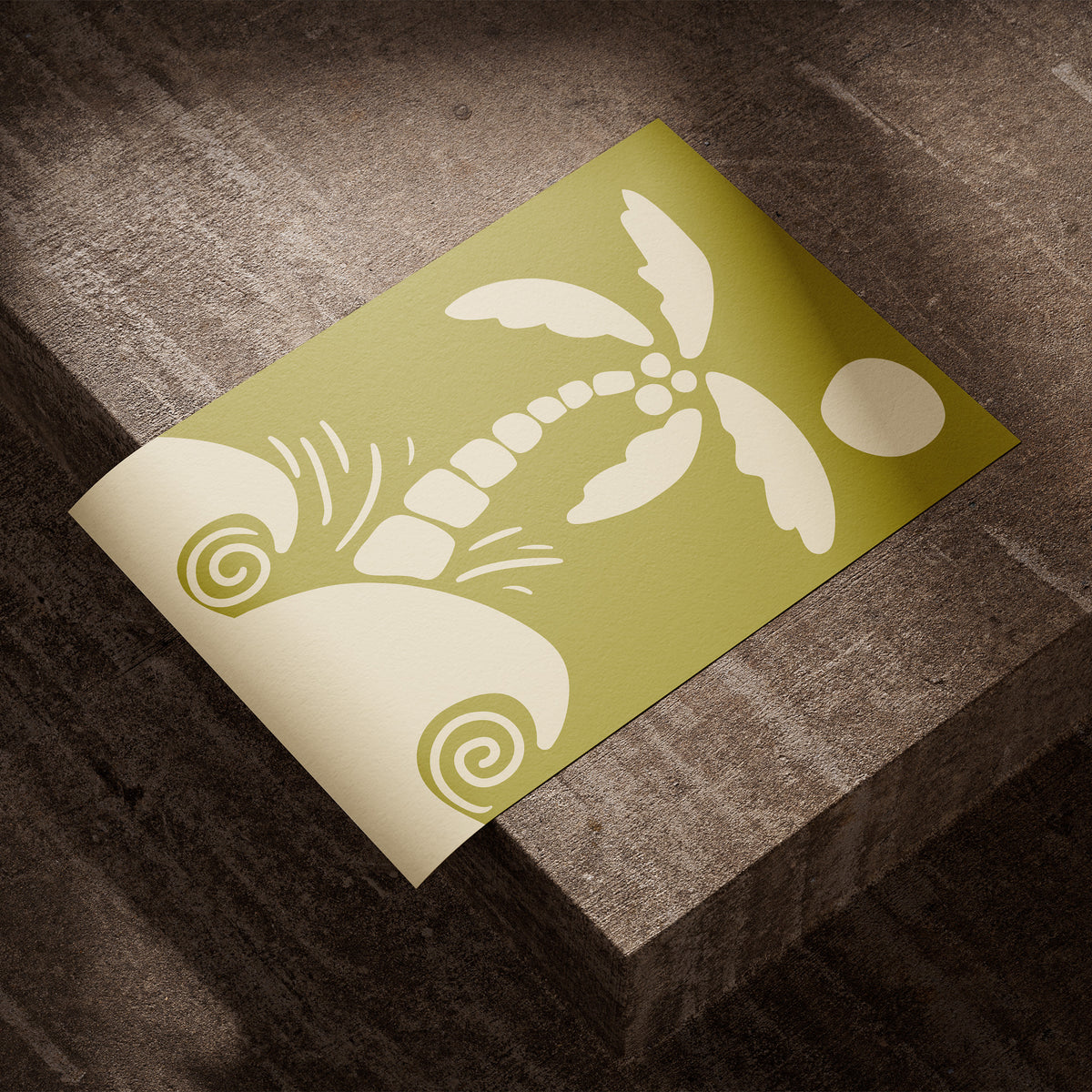 Groovy Wave - Retro Surf Poster, als ungerahmtes Blatt Papier