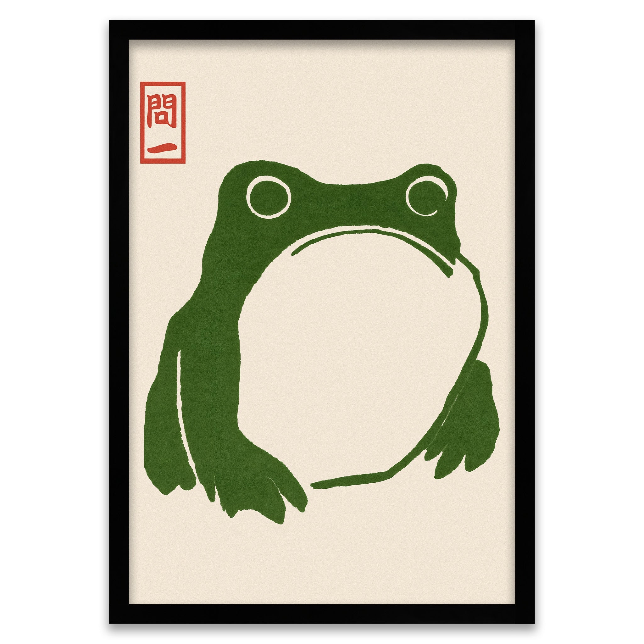 Zen Stille - Grüner Frosch