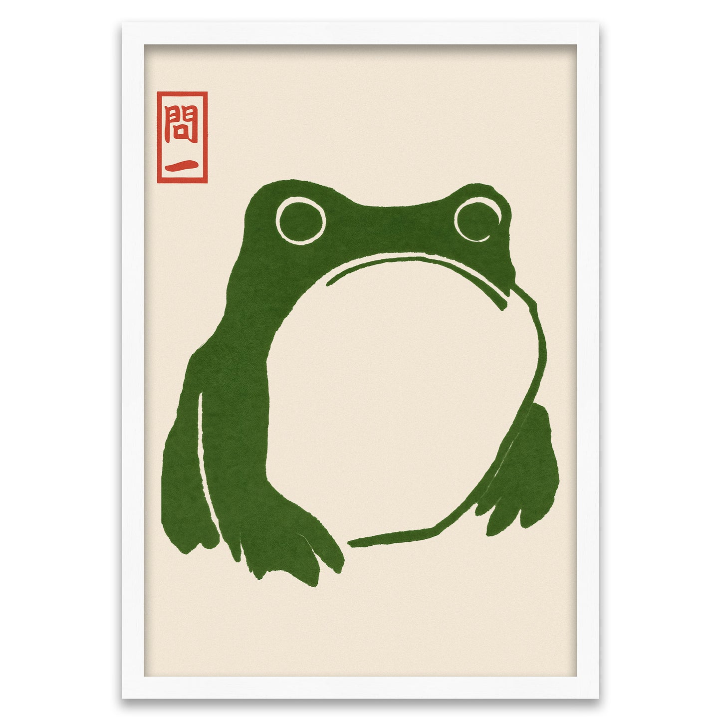 Zen Stille - Grüner Frosch