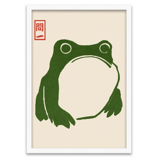 Zen Stille - Grüner Frosch