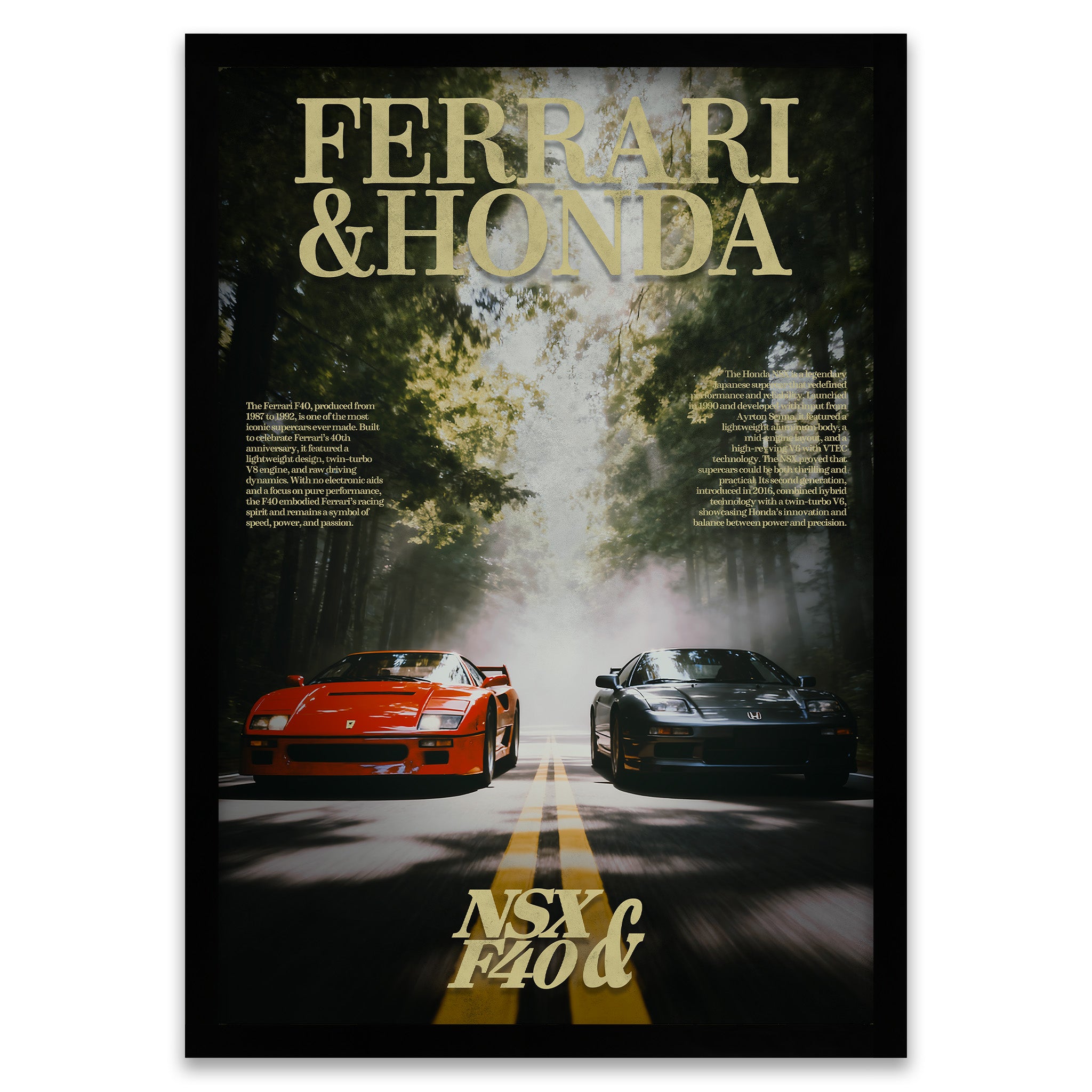 Rivalen der Strasse - Ferrari F40 x Honda NSX