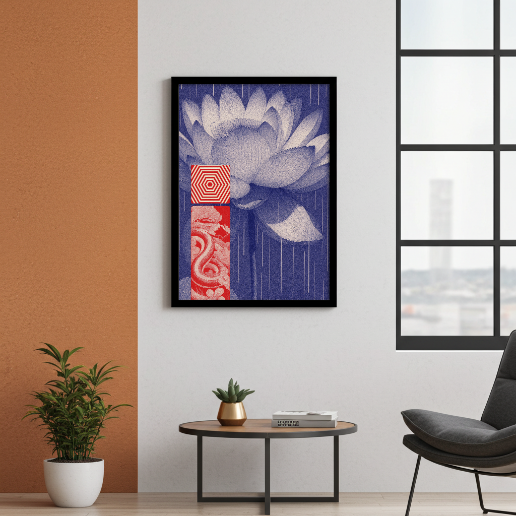 Mystical Contrast - Red Lotus Serpent