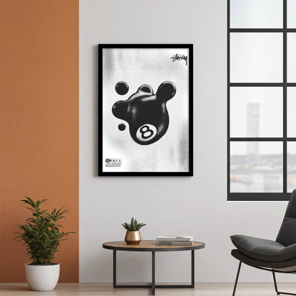 Abstraktes Schicksal - 8 Ball