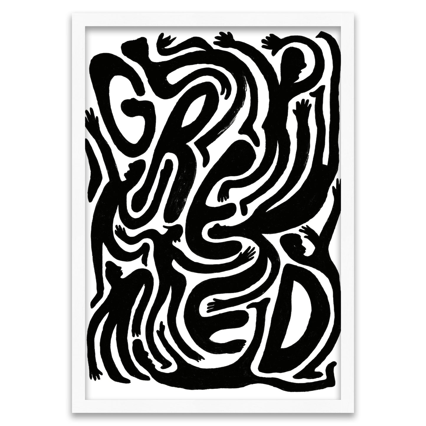 Greed - Menschliche Typografie