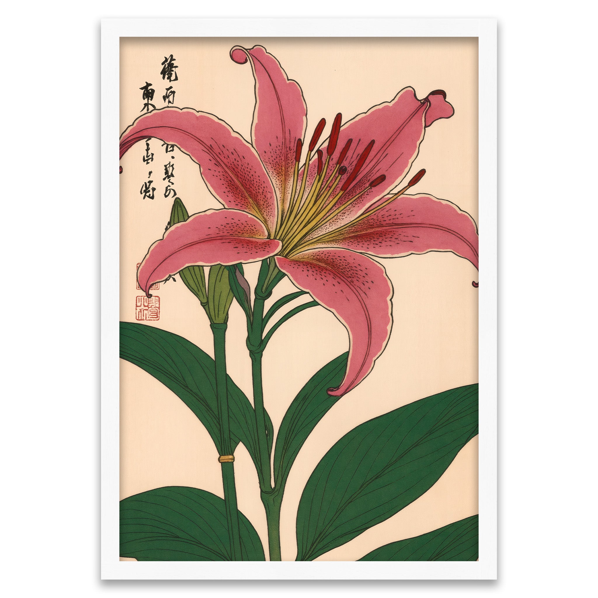 Japanische Blüte - Rosa Lilie