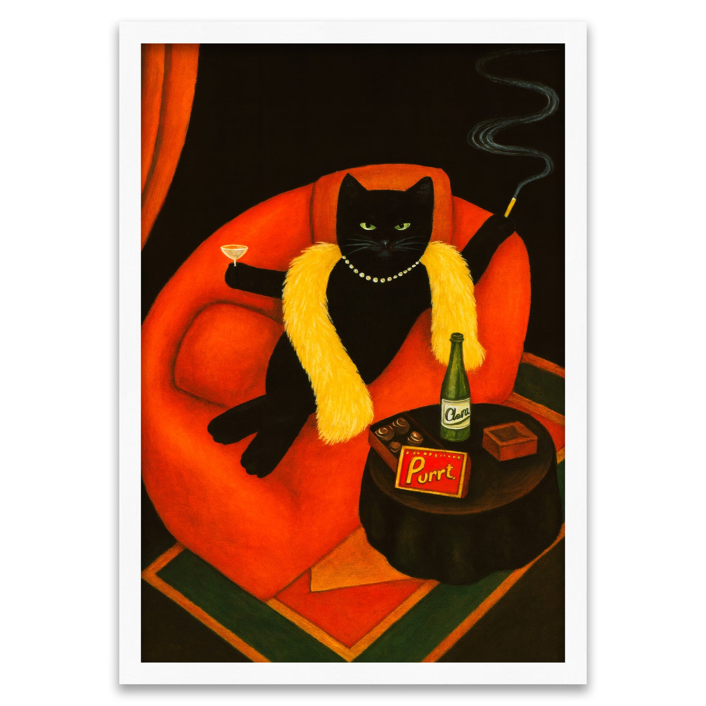 Purrt Lounge - Schicke Schwarze Katze