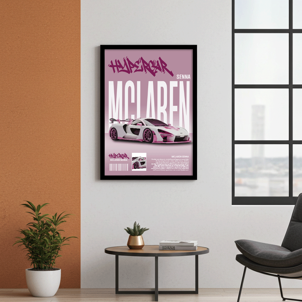 Pink Senna - McLaren Hypercar Legende