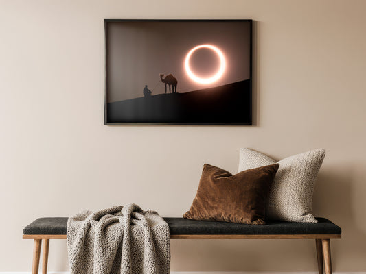Ewiger Moment - Sonnenfinsternis-Silhouette