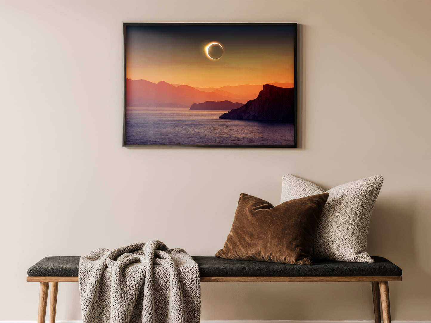 Beautiful Apocalypse - Solar Eclipse Over the Sea