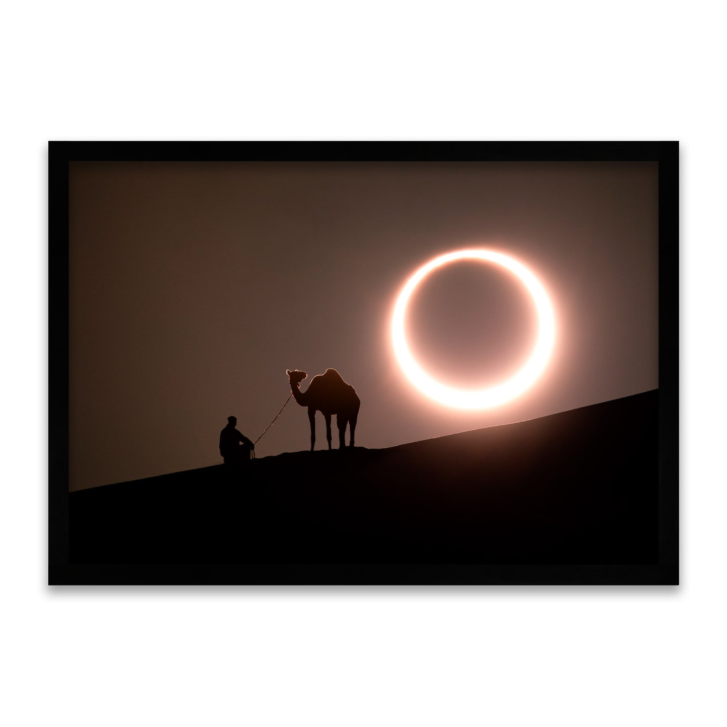 Ewiger Moment - Sonnenfinsternis-Silhouette