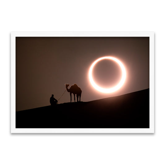 Ewiger Moment - Sonnenfinsternis-Silhouette