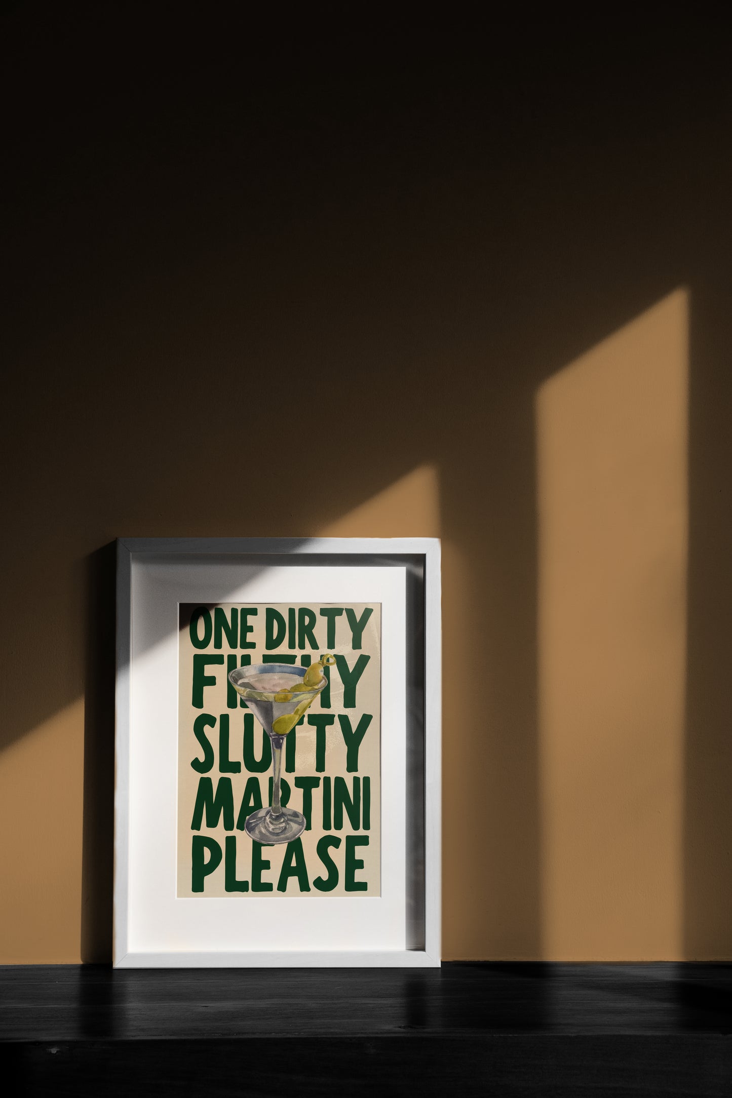 Dirty Martini - Typografie Kunst