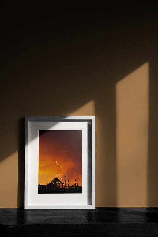 Mystical Night - Mosque Silhouette