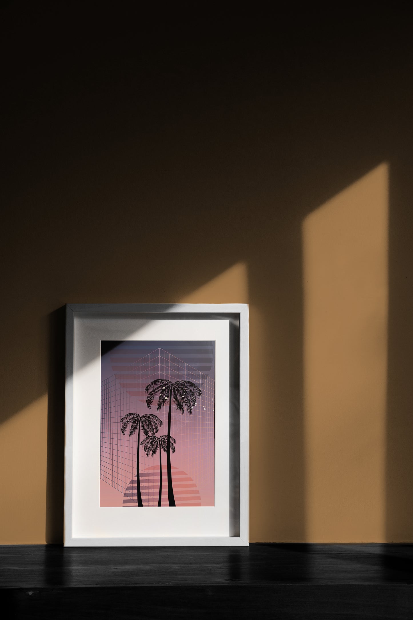 Vaporwave Palms - Neon Sunset