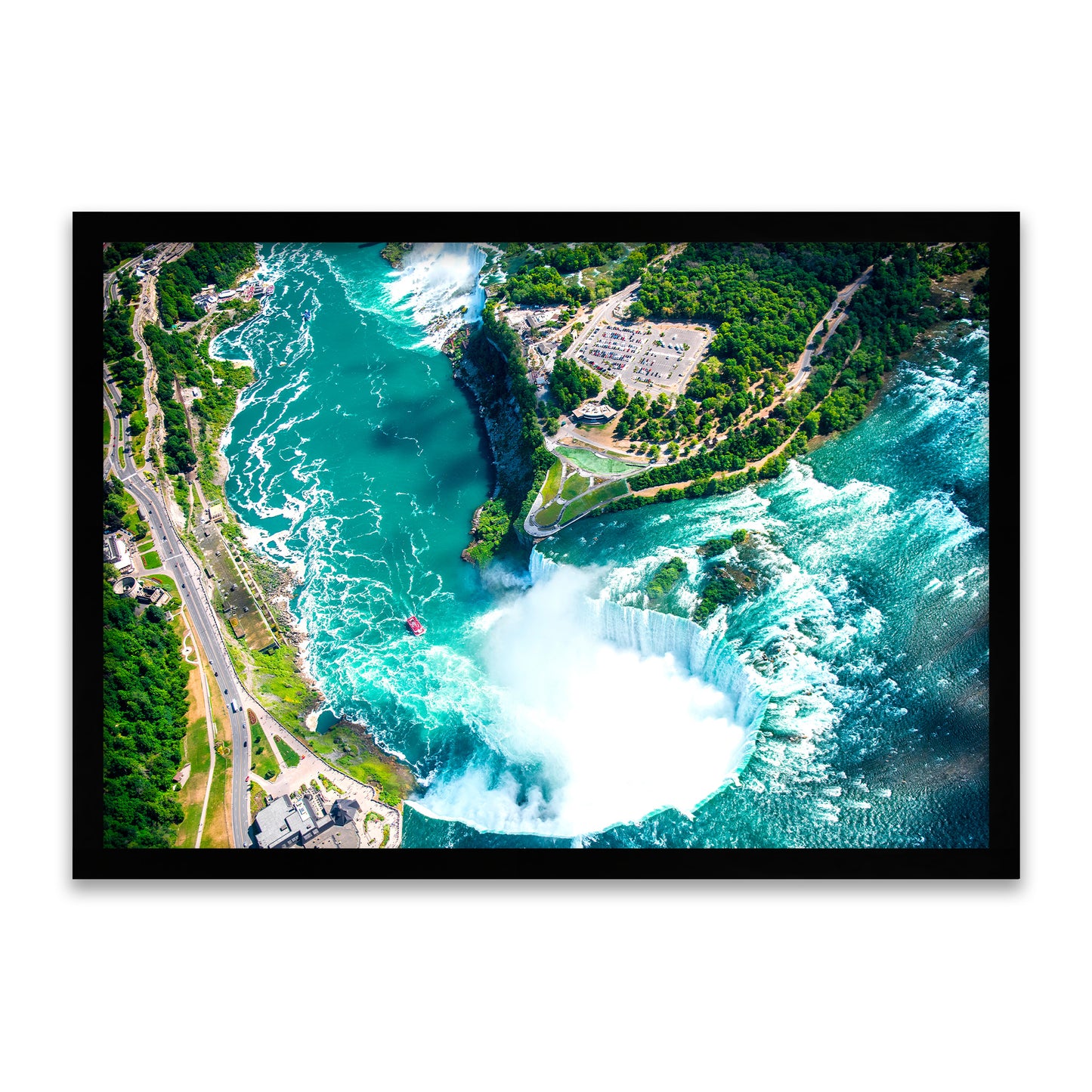 Flüssige Gewalt - Niagara Fälle Luftaufnahme