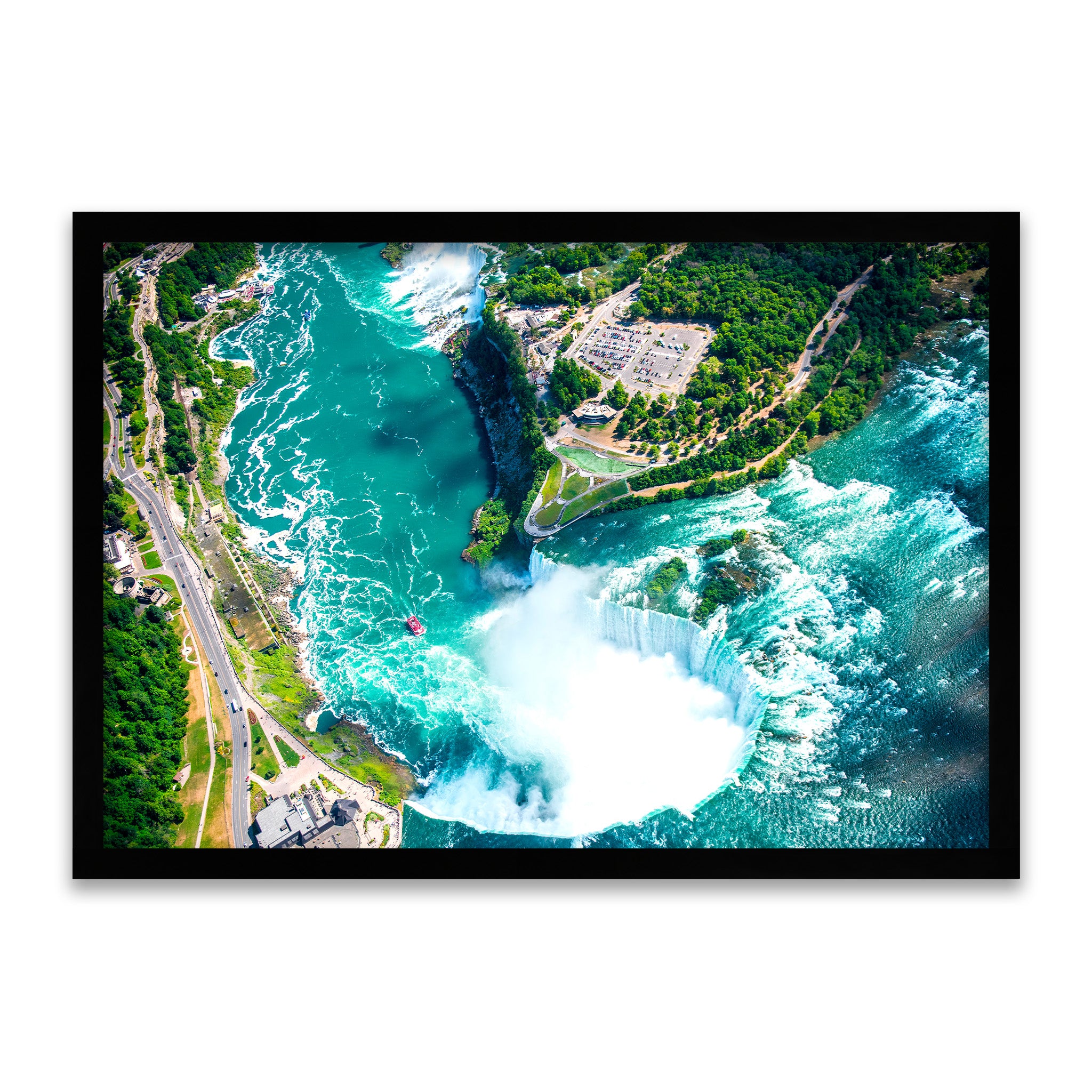 Flüssige Gewalt - Niagara Fälle Luftaufnahme