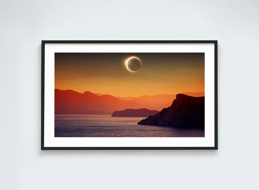 Beautiful Apocalypse - Solar Eclipse Over the Sea