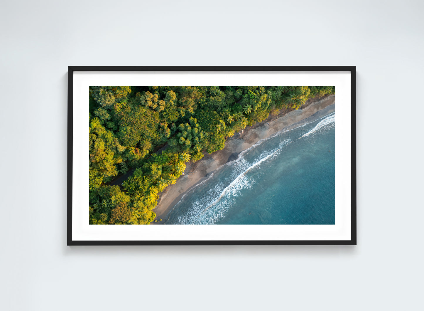 Wo der Wald das Meer küsst - Natur Luftaufnahme