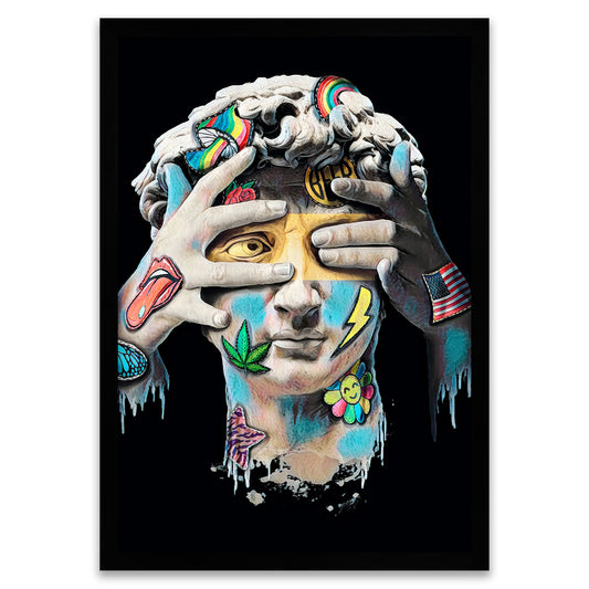Geblendete Wahrheit - Modernes Pop-Art David