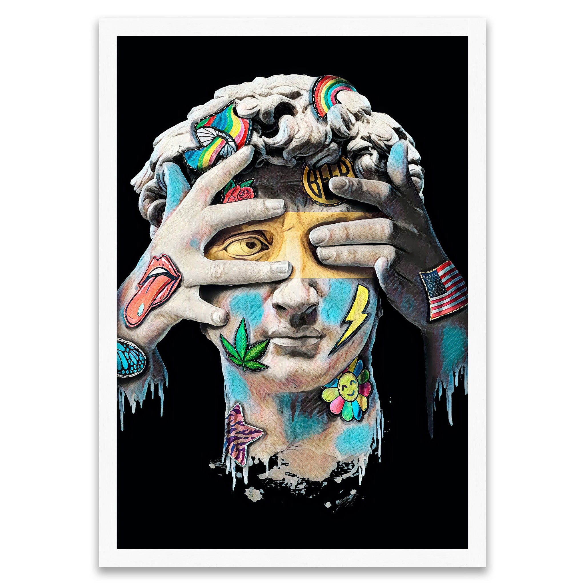 Geblendete Wahrheit - Modernes Pop-Art David