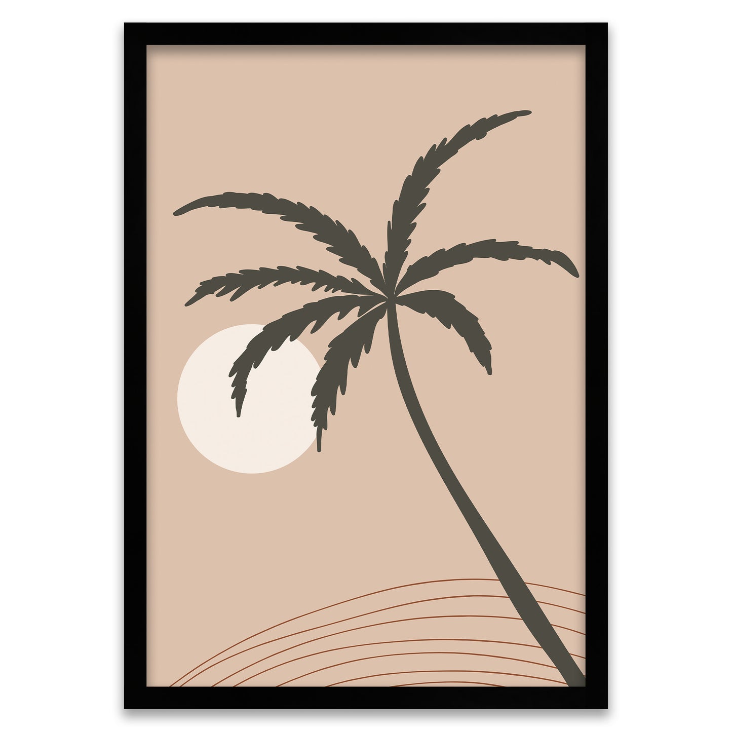Curved Calm - Slanted palm