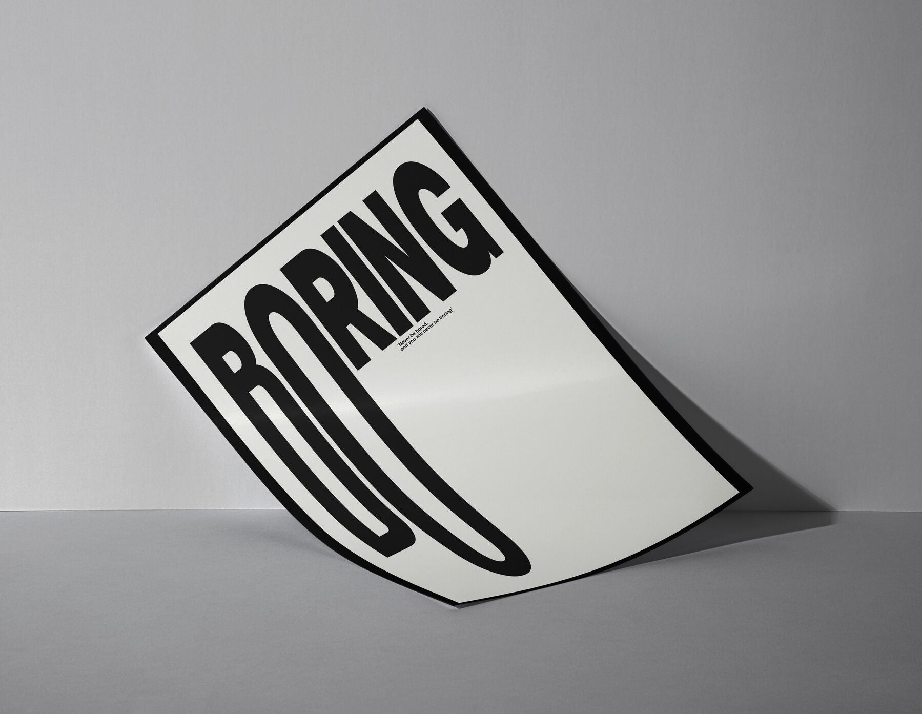 Never Boring - Boring Typography