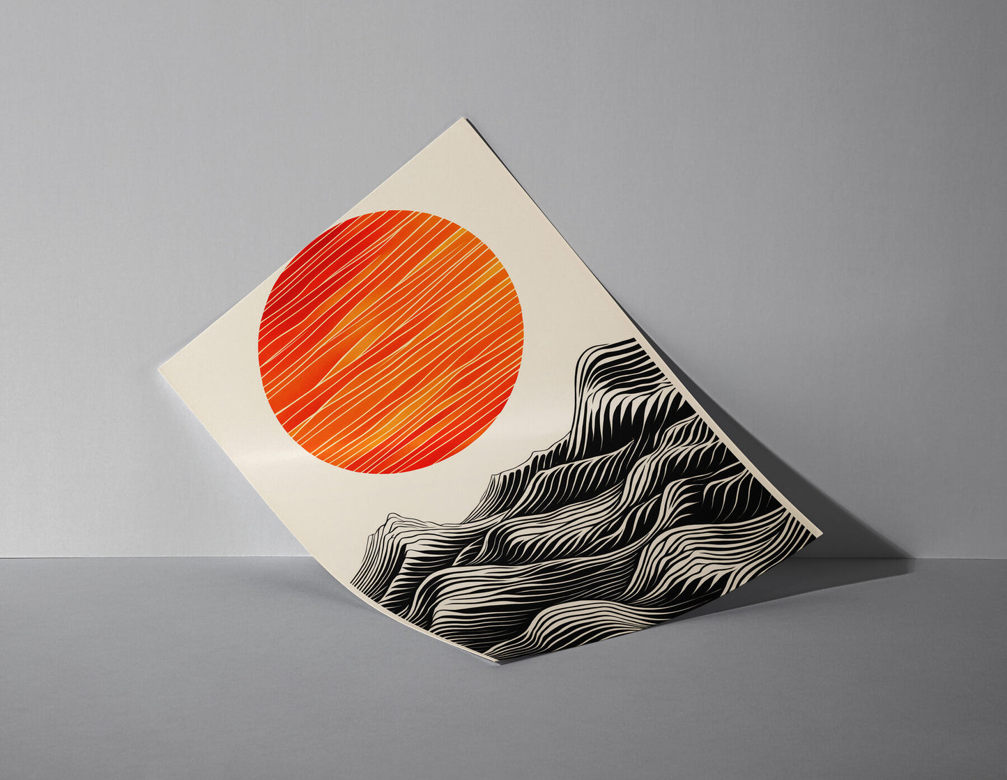 Wavy Horizon - Red Sun Motion