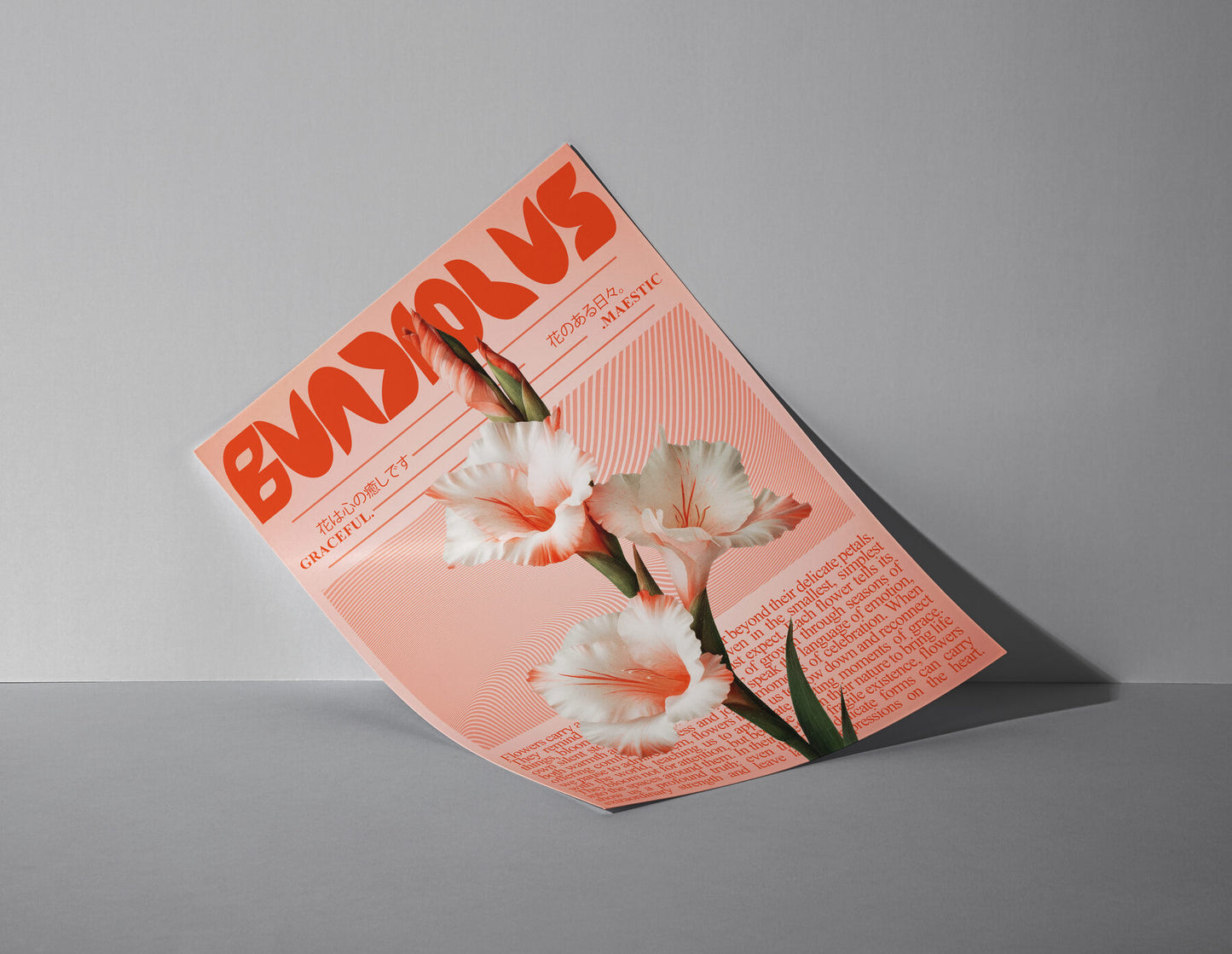 Moderne Botanik - Rosa Gladiole