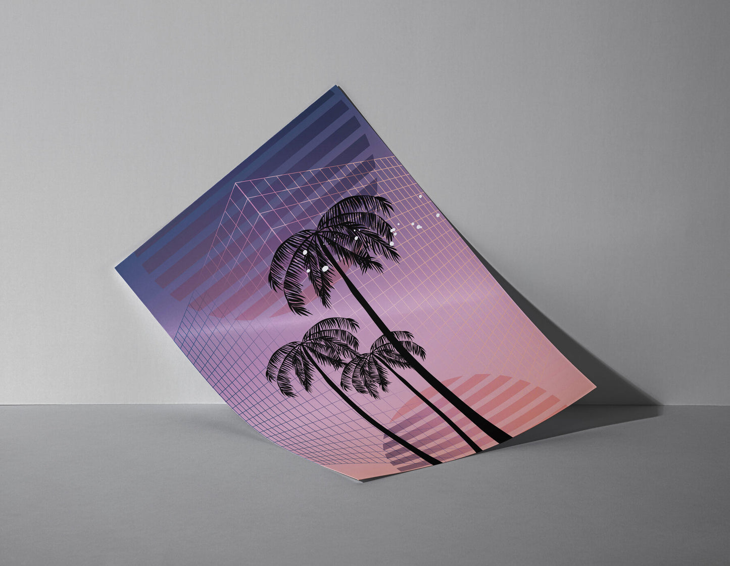 Vaporwave Palms - Neon Sunset