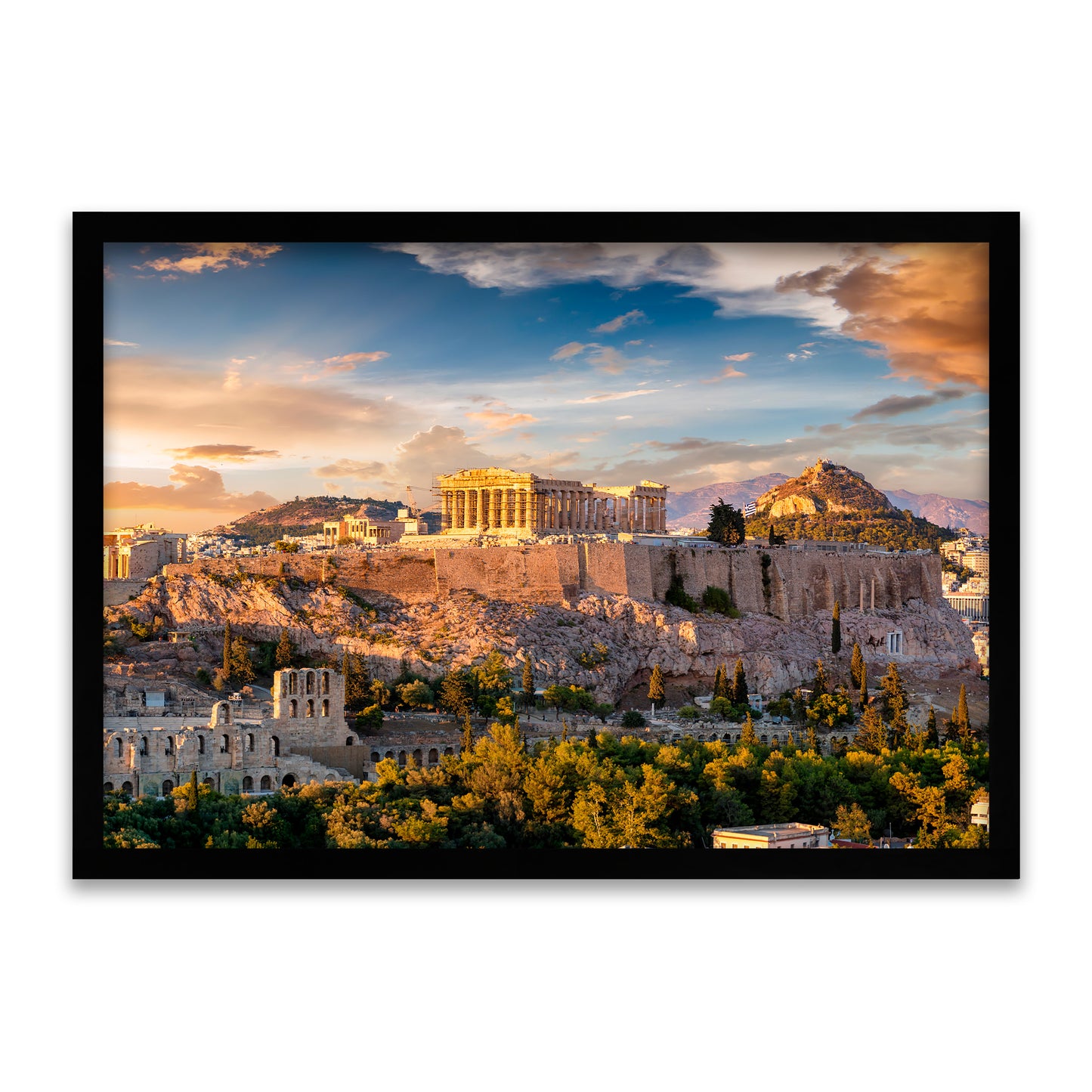 Goldene Stunde Akropolis - Athen Griechenland Wandbild