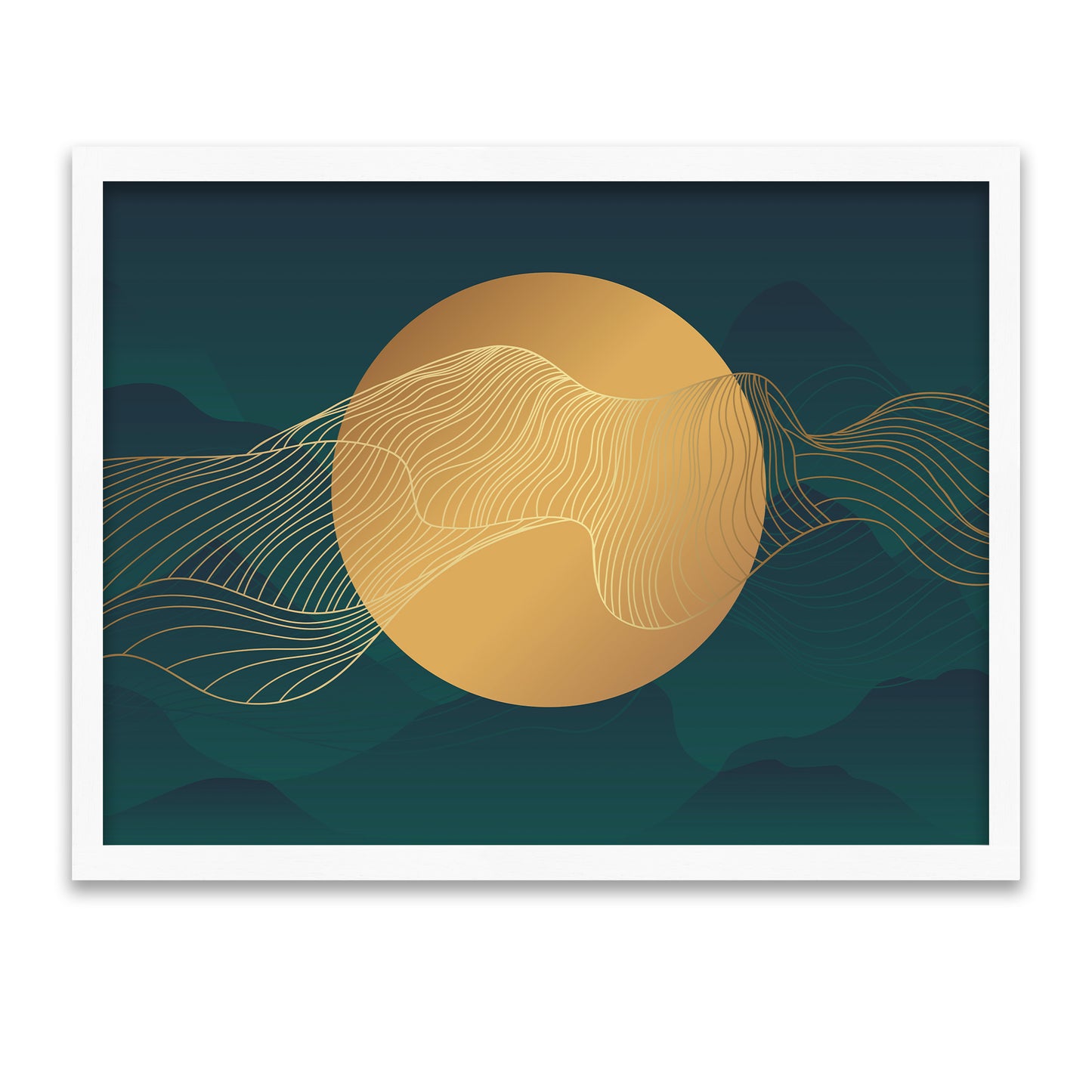 Golden Breath - Abstract Luxury Line