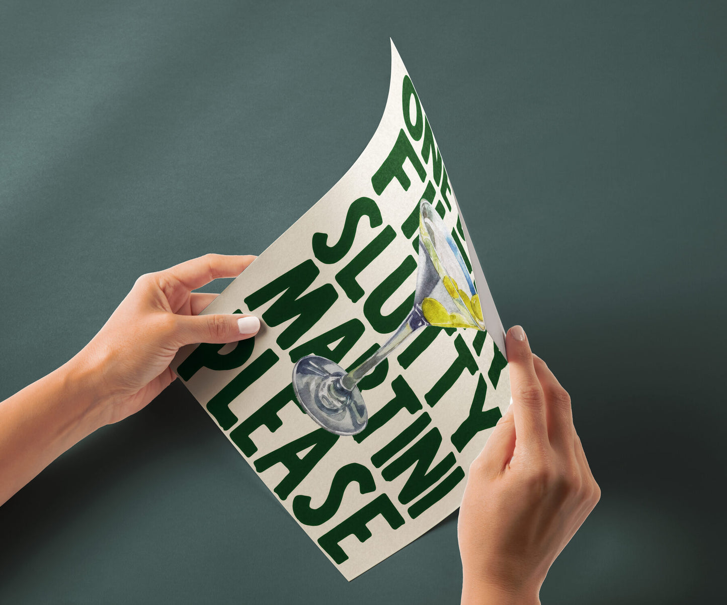 Dirty Martini - Typografie Kunst
