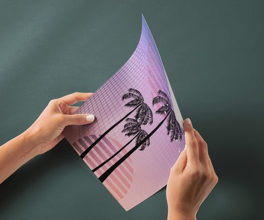 Vaporwave Palms - Neon Sunset