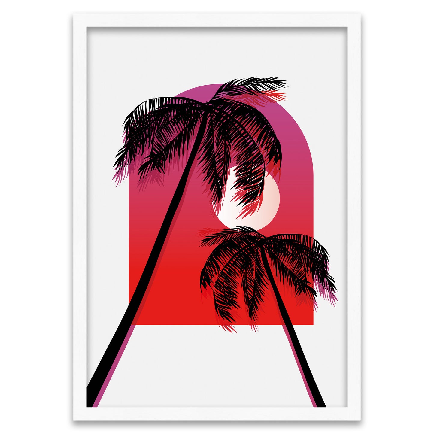 Neon Palm Sunset - Summer dreams