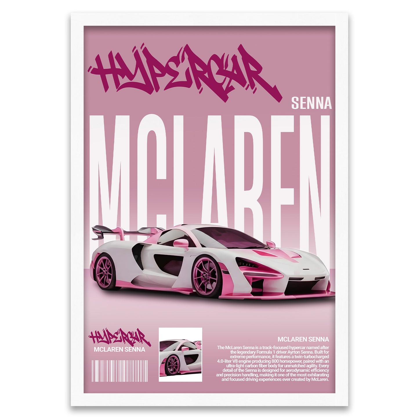 Pink Senna - McLaren Hypercar Legende