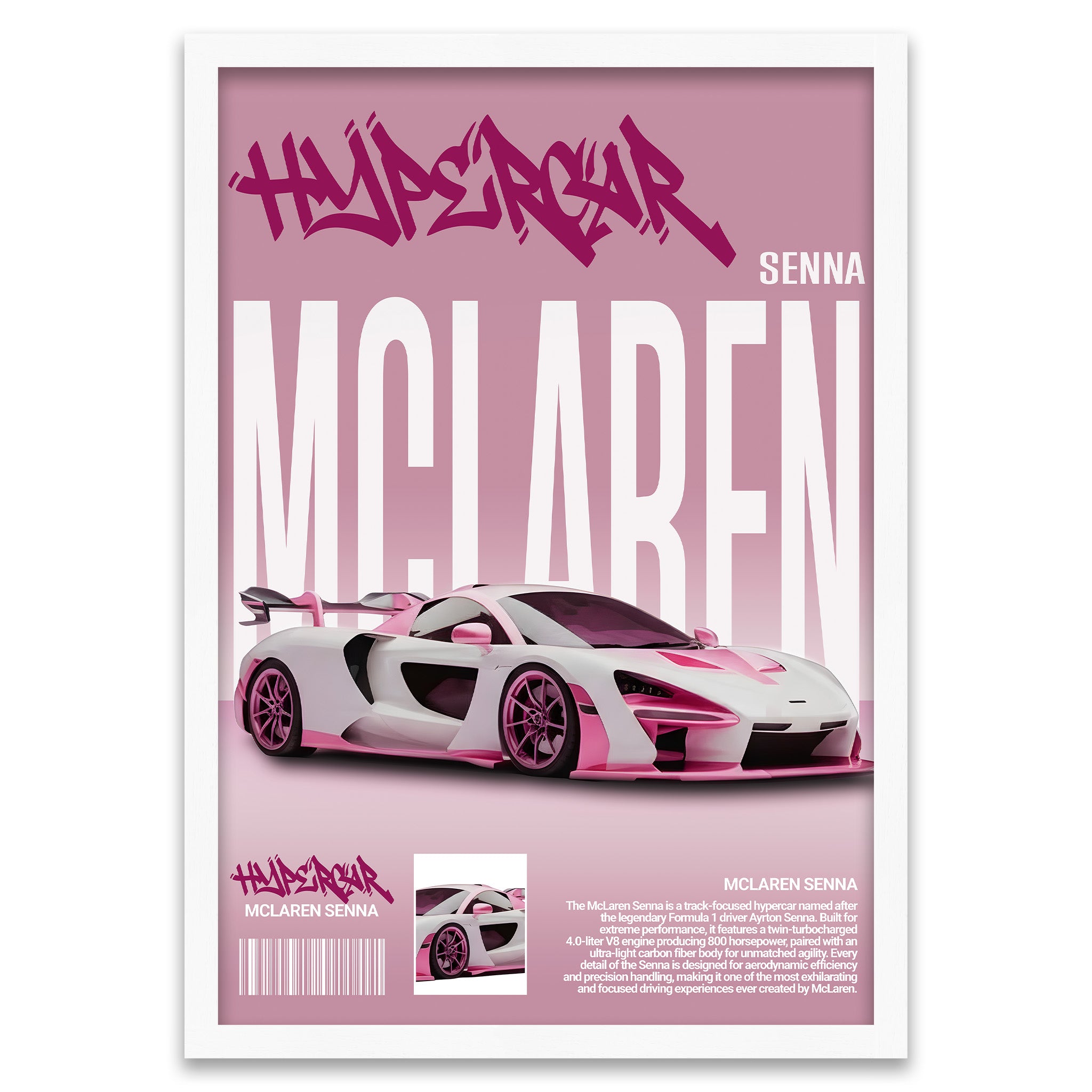 Pink Senna - McLaren Hypercar Legende