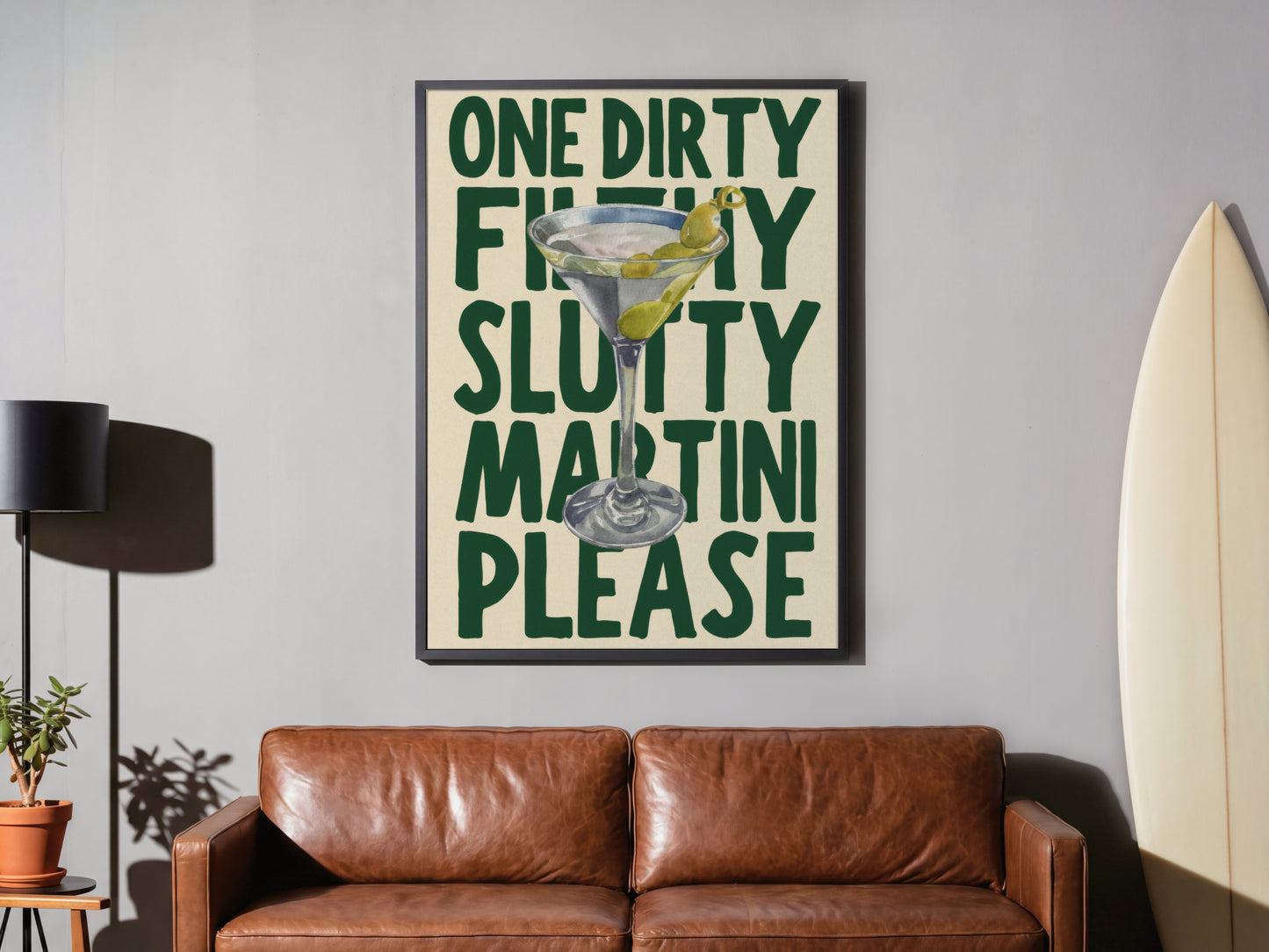 Dirty Martini - Typografie Kunst