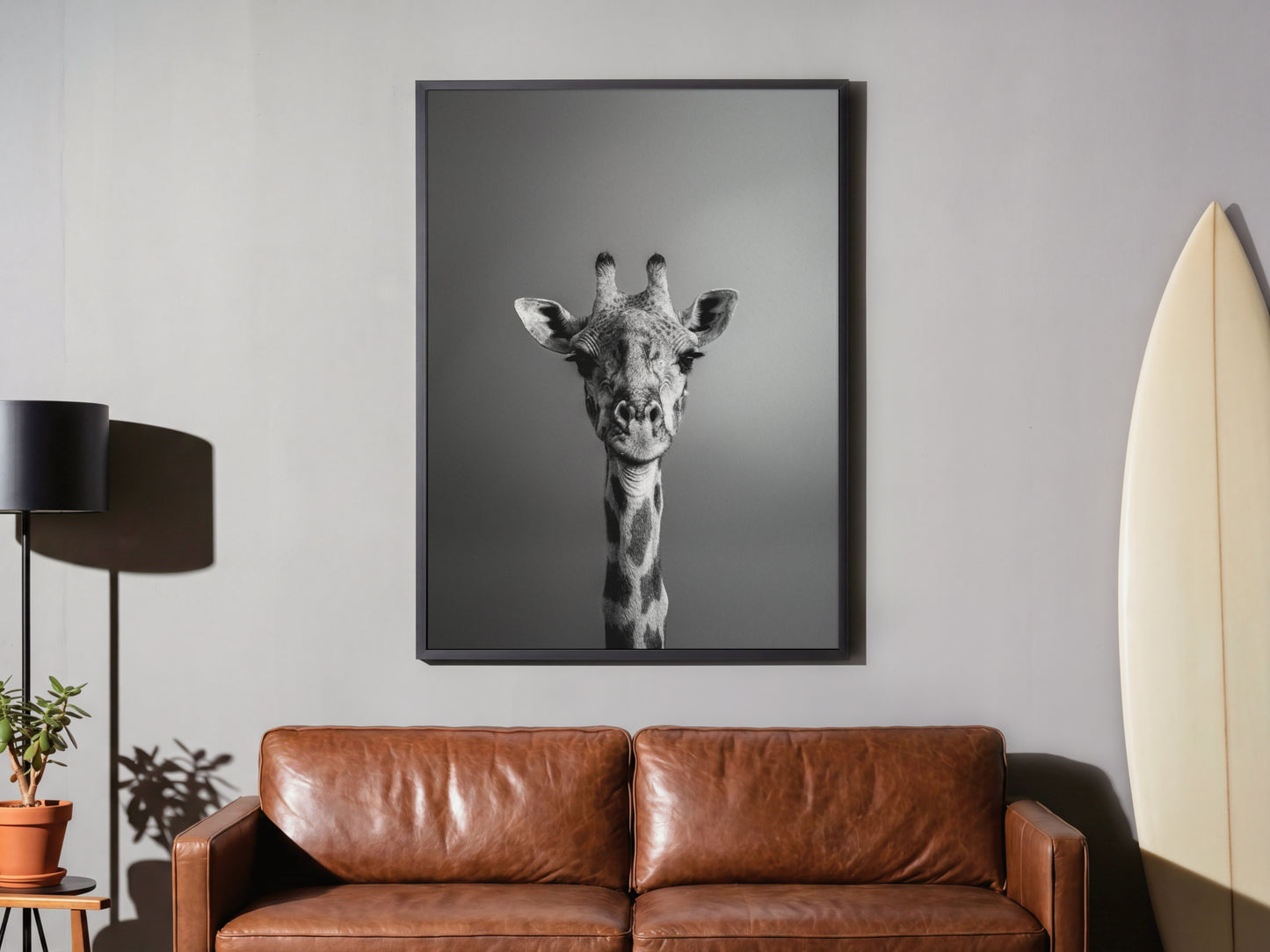 Gaze from Above - Giraffe Portrait
