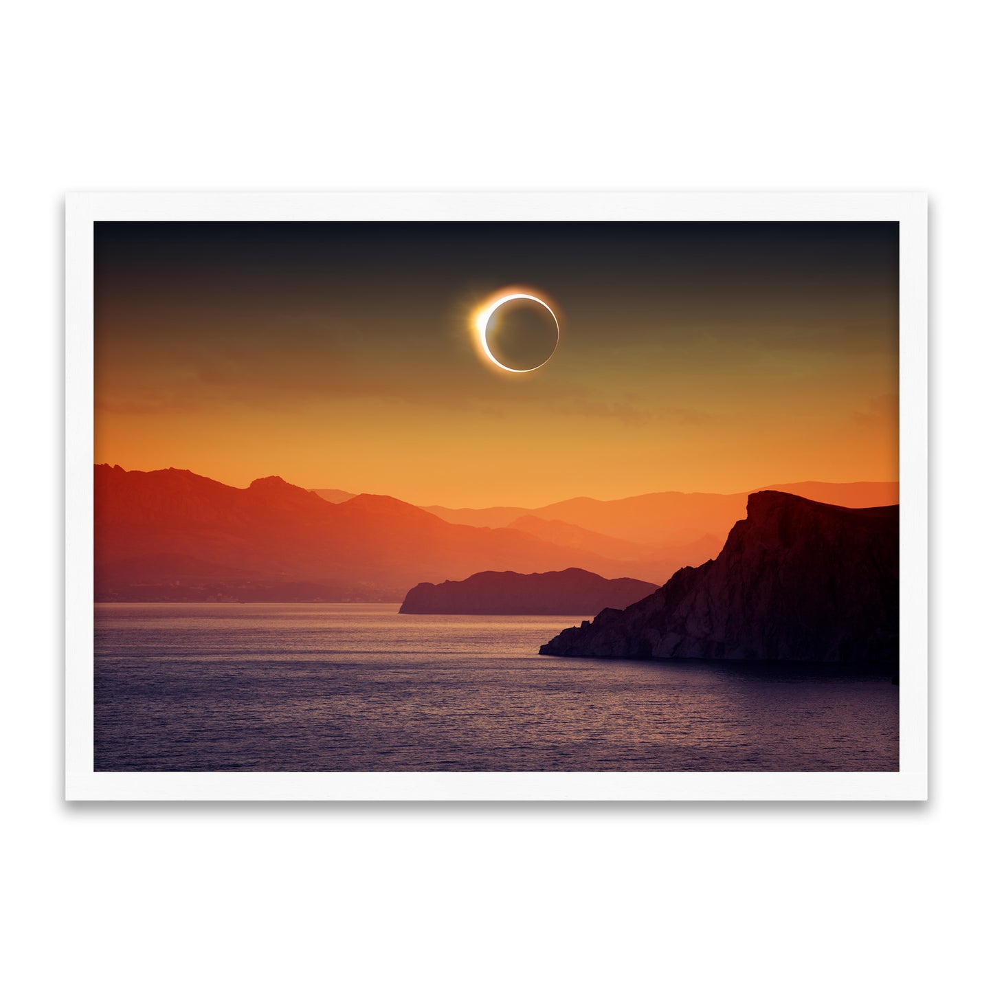 Beautiful Apocalypse - Solar Eclipse Over the Sea