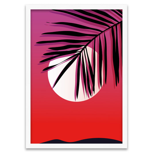 Schräge Palme - Synthwave-Ästhetik