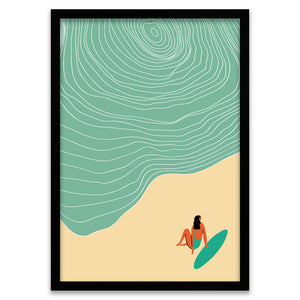 Warten auf die Welle - Surfer Girl